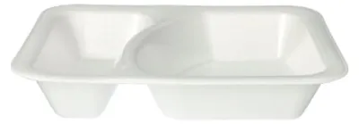 Produktbild von Siegelschalen, XPS 2-geteilt 825 ml 4,2 cm x 18,5 cm x 23,5 cm weiss laminiert