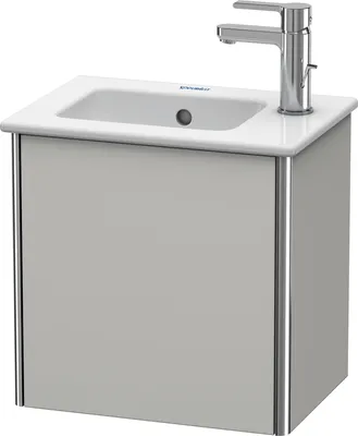 Produktbild von Waschtischunterbau XSQUARE 400x410x289mm Türansch li betongrau matt Anschlag links betongrau matt