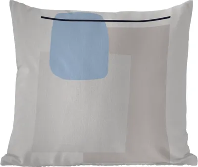 Produktbild von MuchoWow® Outdoor Kissen - Abstrakt - Geometrische Formen - Linienkunst - 60x60 cm - Wetterfest - Lounge Kissen - Dekoration - Schlaf Kissen