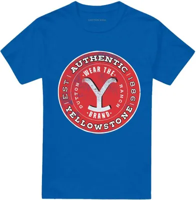 Image de Yellowstone - "Authentic Yellowstone" T-Shirt für Herren/Damen Uni TV26832 (3XL) (Königsblau)