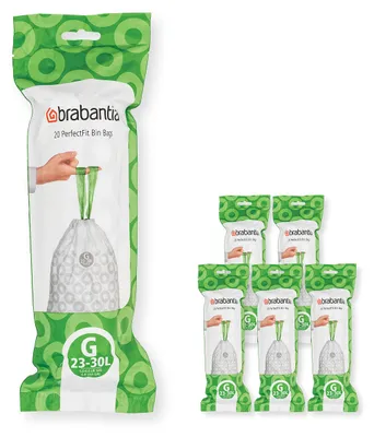 Produktbild von Brabantia PerfectFit Müllbeutel, Code G (23-30 l), 6 x 120 Stück