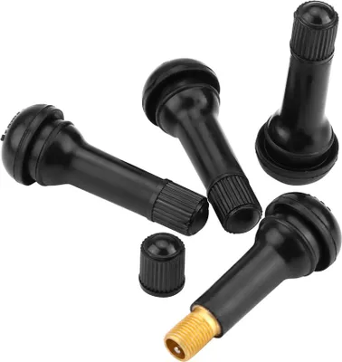 Produktbild von Langlebiger kaltbeständiger Kupfer+Gummiventilstiel, Reifenschwarz für Automobilauto