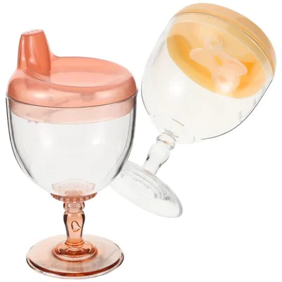 Image de Gourdes pour bébé, lot de 2, 150 ml et 180 ml, incassables, sans , avec couvercle