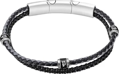 Image de Bracelet Police Twinrow noir, taille unique Police