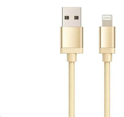 Produktbild von Winner Group WINKABIPMFIGO, 1 m, Lightning, USB A, Männlich, Männlich, Gold