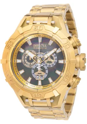 Zdjęcie produktu dla Invicta Reserve 49348 Zegarek Męski - Mechanizm Kwarcowy - Stal Nierdzewna z Perłową Tarcza - 54 mm