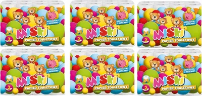 Image de Papier hygiénique 24R Teddy Bears 2W MIX - 144 Rouleaux