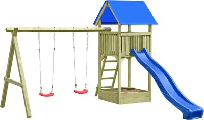 Produktbild von Spielanlage / Spielturm mit Doppelschaukel Junior 350x190x296 cm