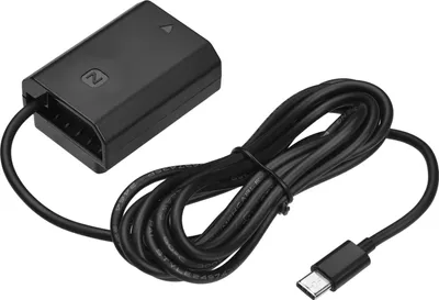 Zdjęcie produktu dla Adapter DC typu C z wbudowaną baterią, z wtykiem USB-C, przeznaczony do wymiany baterii NP-FZ100, kompatybilny z aparatami Sony Alpha: Alpha A6600, A7C, A7III, A7S III, A7RIII, A7R IV, A9, A9 II, A9R, A9S