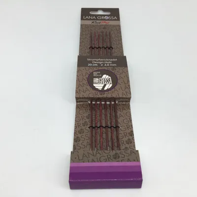 Produktbild von Lana Grossa - Strumpfstricknadel Design Holz 20cm 2,0mm