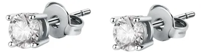 Immagine prodotto di Orecchini a bottone in acciaio con cristallo LPS01AYQ127