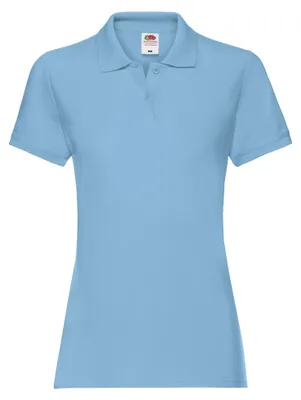 Image de Fruit of the Loom - Polo « Premium » pour femmes LT1877 (L) (bleu ciel)