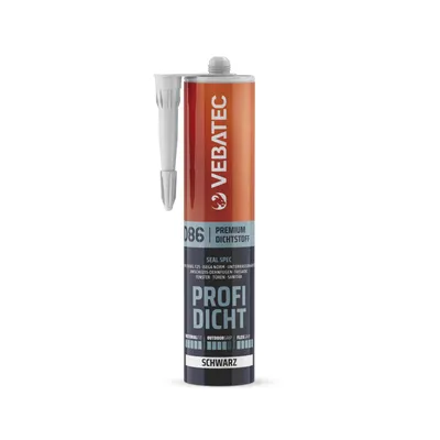 Produktbild von PROFIDICHT Dichtmasse schwarz 290ml silikonfrei überstreichbar härtet unter Wasser