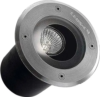 Zdjęcie produktu dla Reflektor zewnętrzny wpuszczany w podłogę Okrągły Gea do GU10 15º IP67 LEDS-C4 55-9380-CA-37 Srebrny