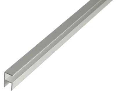 Obrázek produktu pro Alberts 030609, profil s hranou, samolepicí, hliník, stříbrně eloxovaný, rozměry 1000 x 12,9 x 24 mm