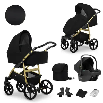 Produktbild von Kinderwagen Kunert MATA 3in1 - Farbe: Schwarz