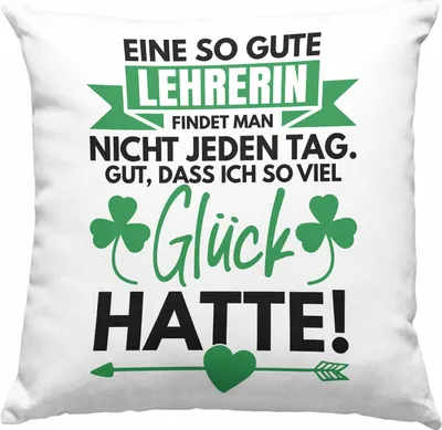 Produktbild von Trendation - Lehrerin Abschiedsgeschenk Deko-Kissen mit Füllung 40x40 Geschenk zum Abschied Klassenlehrerin Beste Lehrerin Geschenkidee (Rosa)