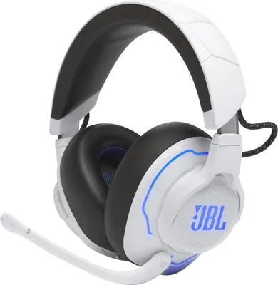 Produktbild von JBL Quantum 910P Cuffie Gaming Wireless Bluetooth Blu e Bianco für PC und PlayStation
