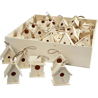 Produktbild von Vogelhaus, H 7 cm, Pappel, 60Stck.
