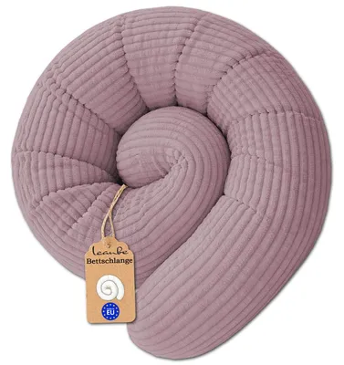Produktbild von LEANBE Bettschlange Stillkissen – Vielseitiges Seitenschläferkissen 150 cm Lila Cord