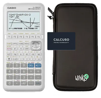 Produktbild von Casio fx-9860GIII inkl. WYNGS Schutztasche Schwarz - Grafikrechner - Basic Set