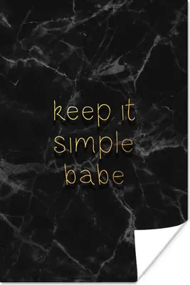 Produktbild von MuchoWow® Poster Zitate - Sprichwörter - Gold - Marmor 40x60 cm - Plakate für die Wand - Poster Babyzimmer