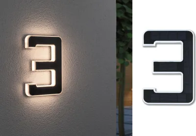 Produktbild von Paulmann Solar LED Hausnummernleuchte Nummer 3