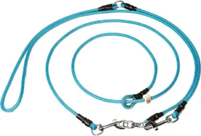 Produktbild von Mystique® Hunting Profi Umhängeleine 6mm türkisblau M 295cm Moxon