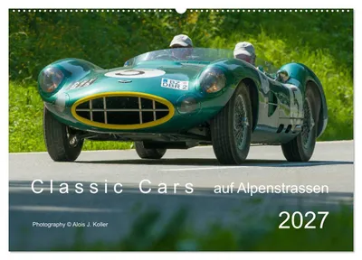 Produktbild von Classic Cars auf Alpenstrassen 2027 (Wandkalender 2027 DIN A2 quer), CALVENDO Monatskalender
