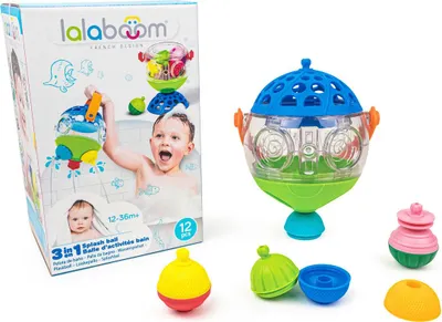Image de Lalaboom - Boule d'eau et perles éducatives, 12pcs.
