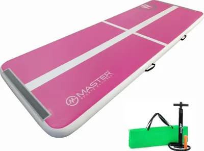 Image de Tapis gonflable Airtrack MASTER 300 x 100 x 10 cm - rose - blanc
