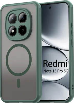 Produktbild von betterfon Matt Case für Xiaomi Redmi Note 15 Pro 5G, Handyhülle, Schutzhülle, Kratzfest, Matt- Grün