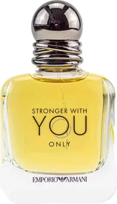 A bottle of Emporio Armani Stronger With You Only EDT M perfume.