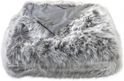 Produktbild von Webpelzdecke Felldecke Kuscheldecke Plaid 150x200 Silberwolf grau 40173