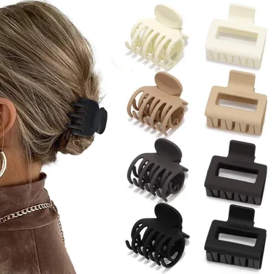 Produktbild von Haarspangen Damen - 8er Set - 4 Farben - Haarclips für Damen und Mädchen - Haarklammern für dünnes und dickes Haar - Haaraccessoires - Set H
