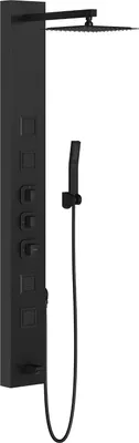 Zdjęcie produktu dla Mexen Orco panel prysznicowy, czarny - 7607-03-70