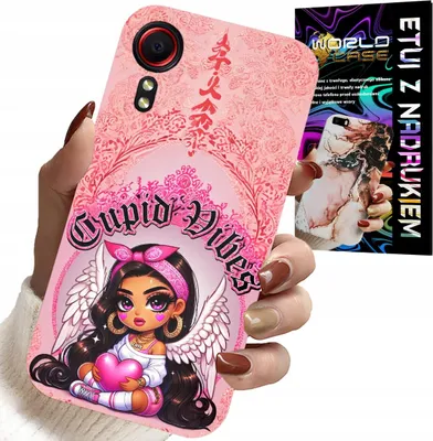 Obrázek produktu pro Pouzdro Pro Samsung Galaxy Xcover 5 - Amorkové Vibrace S Roztomilými Andělskými Zády