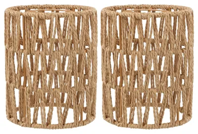 Productafbeelding van Omgoods - Bohemian Rieten Lampenkap 12 cm voor Hanglampen
