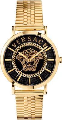 Zdjęcie produktu dla Versace VEJ400521 V-Essential schwarz gold Edelstahl Herren Uhr NEU