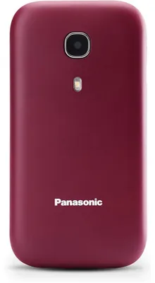 Produktbild von Panasonic KX-TU400, Klappgehäuse, Single SIM, 6,1 cm (2.4"), 320 x 240 Pixel, Bluetooth, Rot