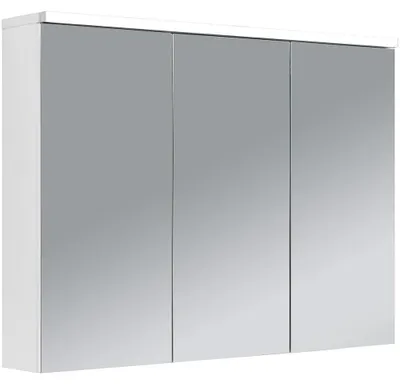 Zdjęcie produktu dla szkło ceramiczneO – Łazienkowa szafka z lustrem i oświetleniem LED Avia – matowa biel – 95 x 70 x 16,5 cm