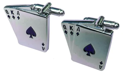 Produktbild von Spielkarten Manschettenknöpfe Miniblings Knöpfe mit Box Karten Skat Poker Pokern