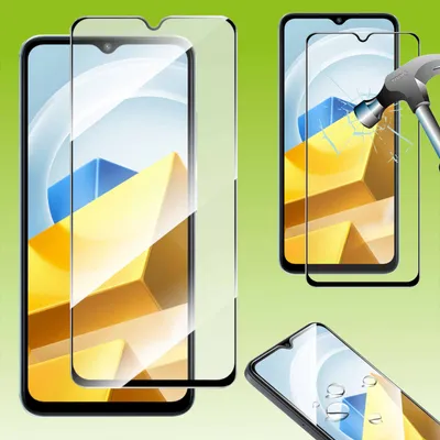 Image de Pour Xiaomi Poco M5 : film de protection en verre trempé 3D Full LCD H9, protection latérale, neuf