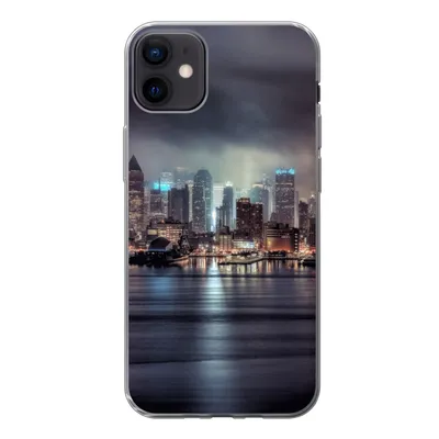 Produktbild von MuchoWow® Handyhülle Schutzhülle Hülle für iPhone 12 mini New York - Amerika - Skyline Silikon Softcase Handy Hülle - Bild