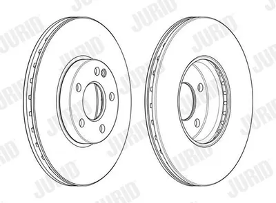 Produktbild von 2x JURID Bremsscheibe 562989JC-1 passend für MERCEDES-BENZ A-Klasse (W176) 280mm