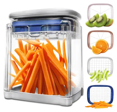 4-in-1 Gemüseschneider für Pommes, Kartoffeln, Zwiebeln – Handhobel