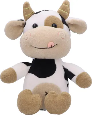Produktbild von Kuhgefüllte Plüschspielzeug süßer Tier Cartoon Rinder Kalb Puppe für Kinder Geburtstagsgeschenk30 cm