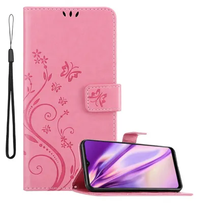 Obrázok produktu pre Cadorabo Puzdro pre Oppo A16s / A54s Ochranné puzdro v ružovej farbe Ochranný kryt Puzdro na mobilný telefón Puzdro Flowers Flower Case