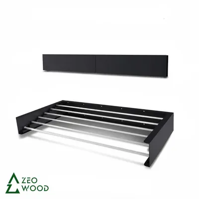 Produktbild von ZEO WOOD Wandwäschetrockner klappbar 100 cm, platzsparender Wäscheständer für Wand, Grau