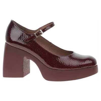 Image de Escarpins pour femme Wonders H-4940, couleur caribu vin 37